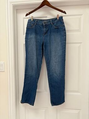 croft & barrow Women's Straight-Leg Denim Jeans in Blue